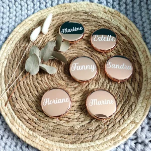 MIROIR DE POCHE & SA TROUSSE