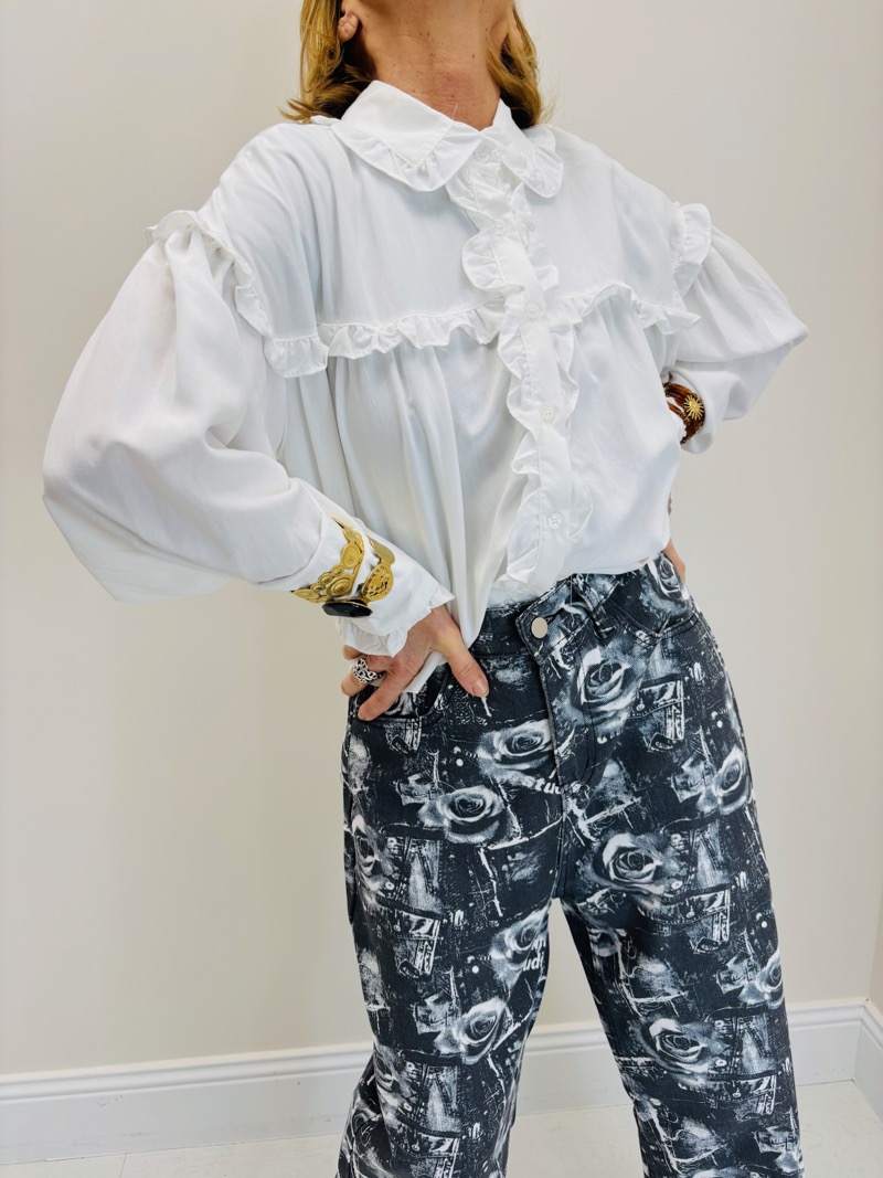 Chemise Fluide À Volants En Viscose – Image 5