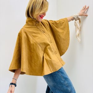 Cape En Suédine À Coupe Fluide – Marque Ange