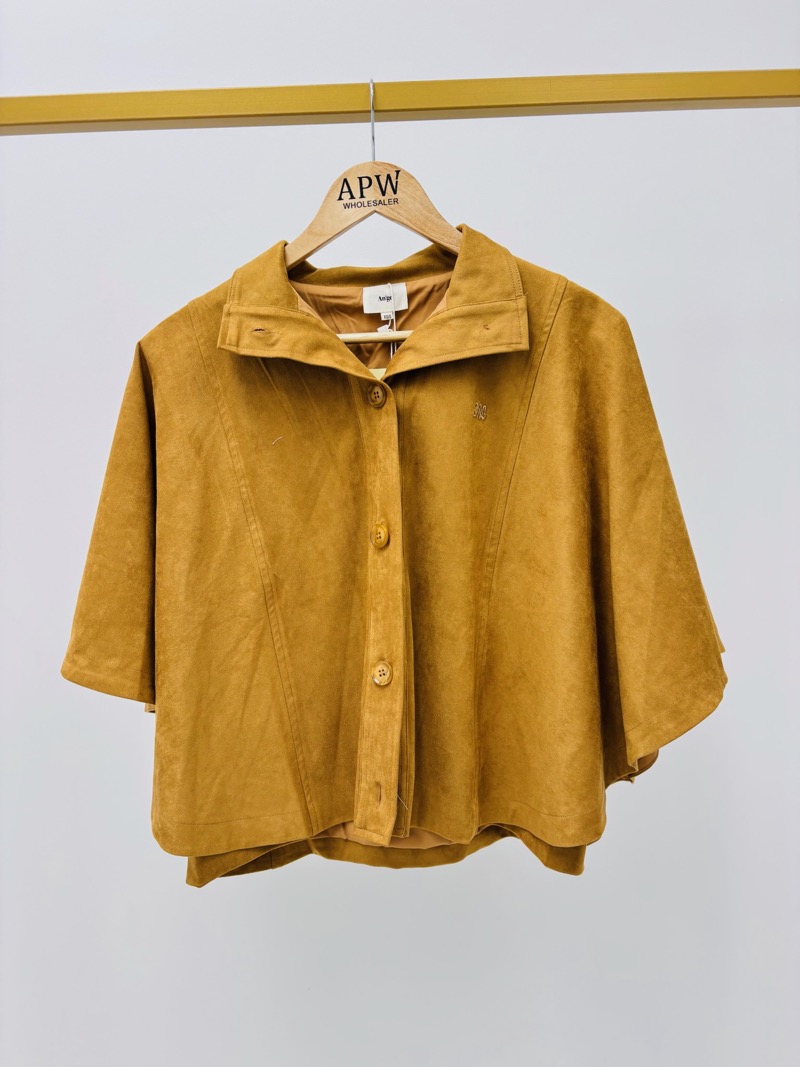 Cape En Suédine À Coupe Fluide – Marque Ange – Image 3