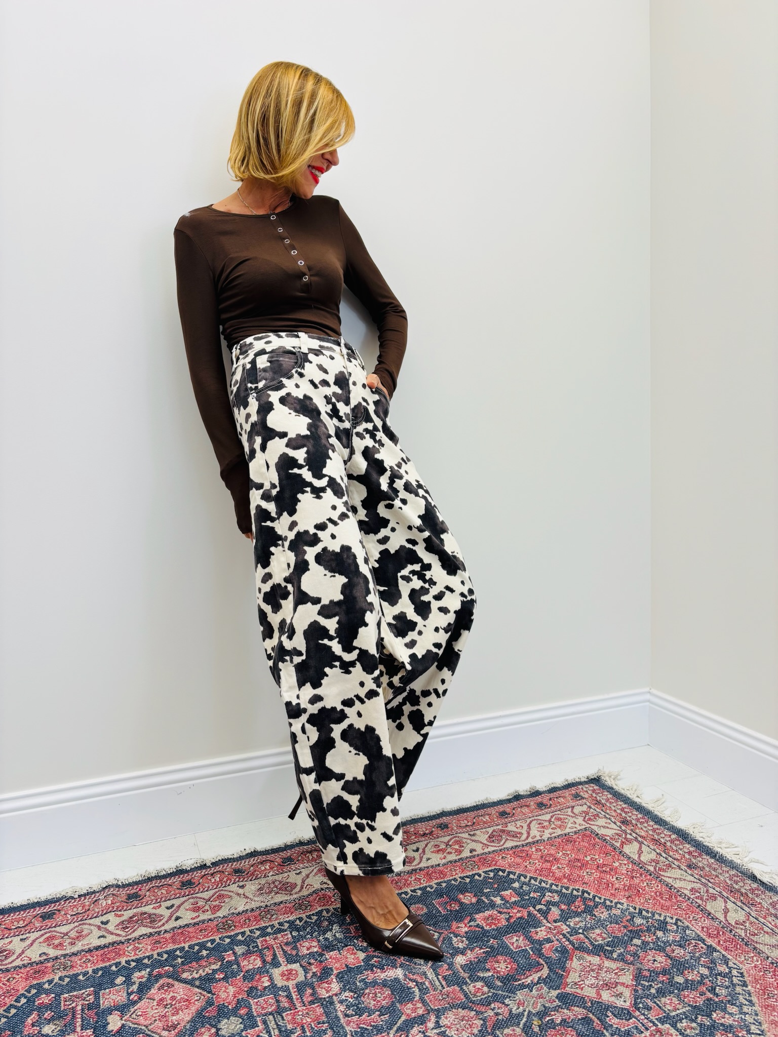 Pull Col rond boutonné - Image 5