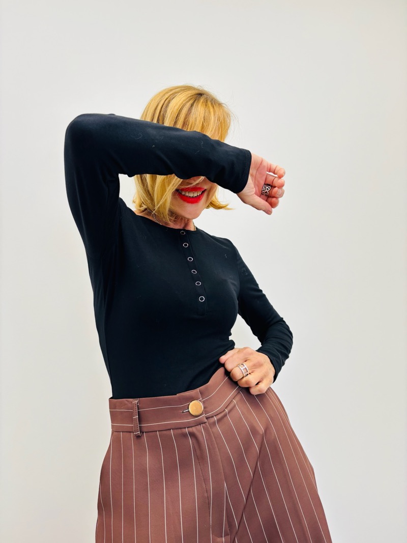 Pull Col rond boutonné - Image 9