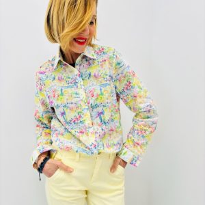 Chemise Imprimée en Coton – esprit artistique et fraîcheur estivale