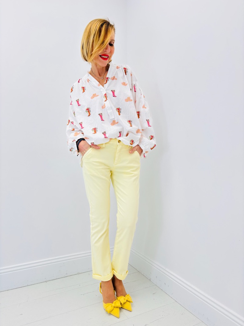 Chemise Imprimée en Coton – esprit bohème et touche fantaisie