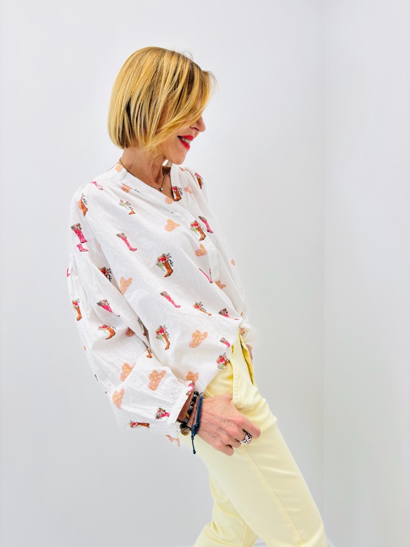 Chemise Imprimée en Coton – esprit bohème et touche fantaisie – Image 4