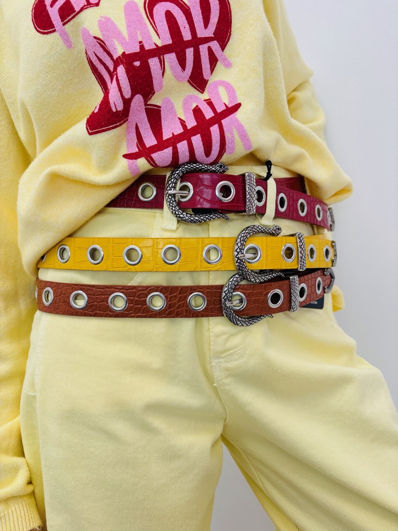 Ceinture À Pitons – Esprit Western Moderne