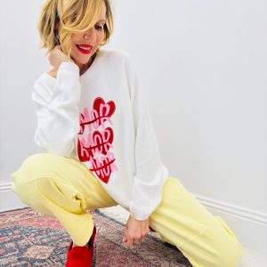 Pull « Amor » À Motif Cœur – Couleur Et Bonne Humeur