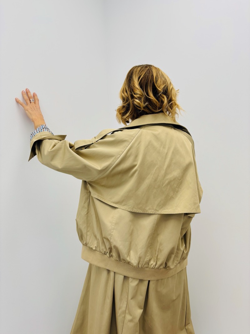 Trench Court Smocké À La Taille – Image 6