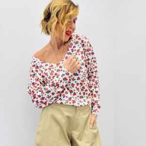 Pull Liberty À Col V En Maille Fluide