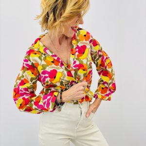 Chemise Imprimée Fleur Graphique – Marque Palme