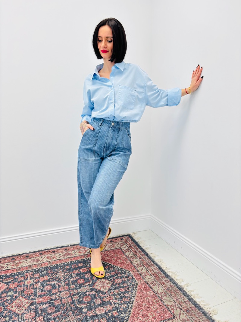 Chemise en Coton Coupe Droite – Intemporel Chic & Facile à Porter – Image 4