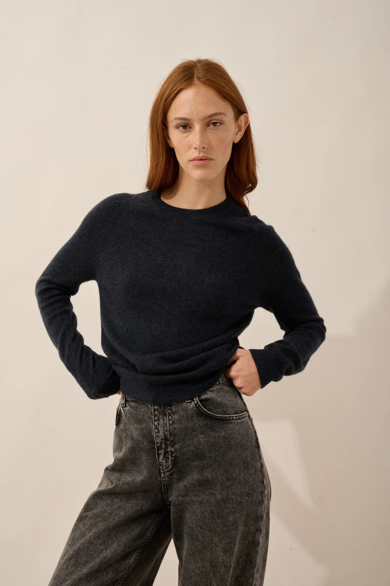 JANE pull col rond caviar