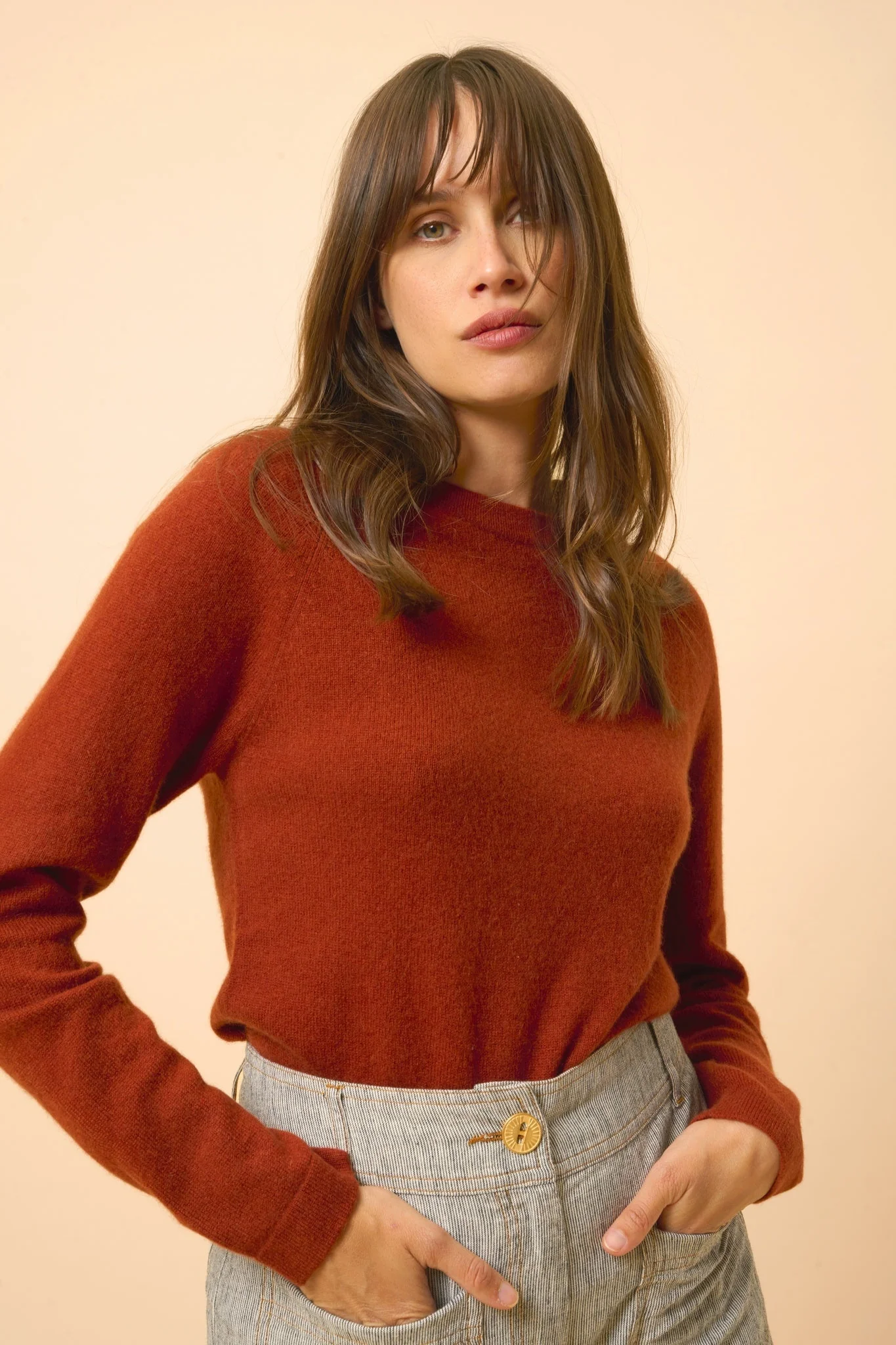 JANE pull col rond écureuil