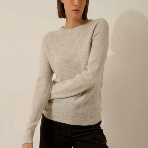 JANE pull col rond glacier chiné