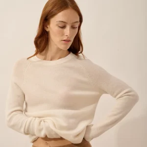 JANE pull col rond ivoire