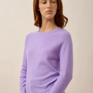 JANE pull col rond lavande