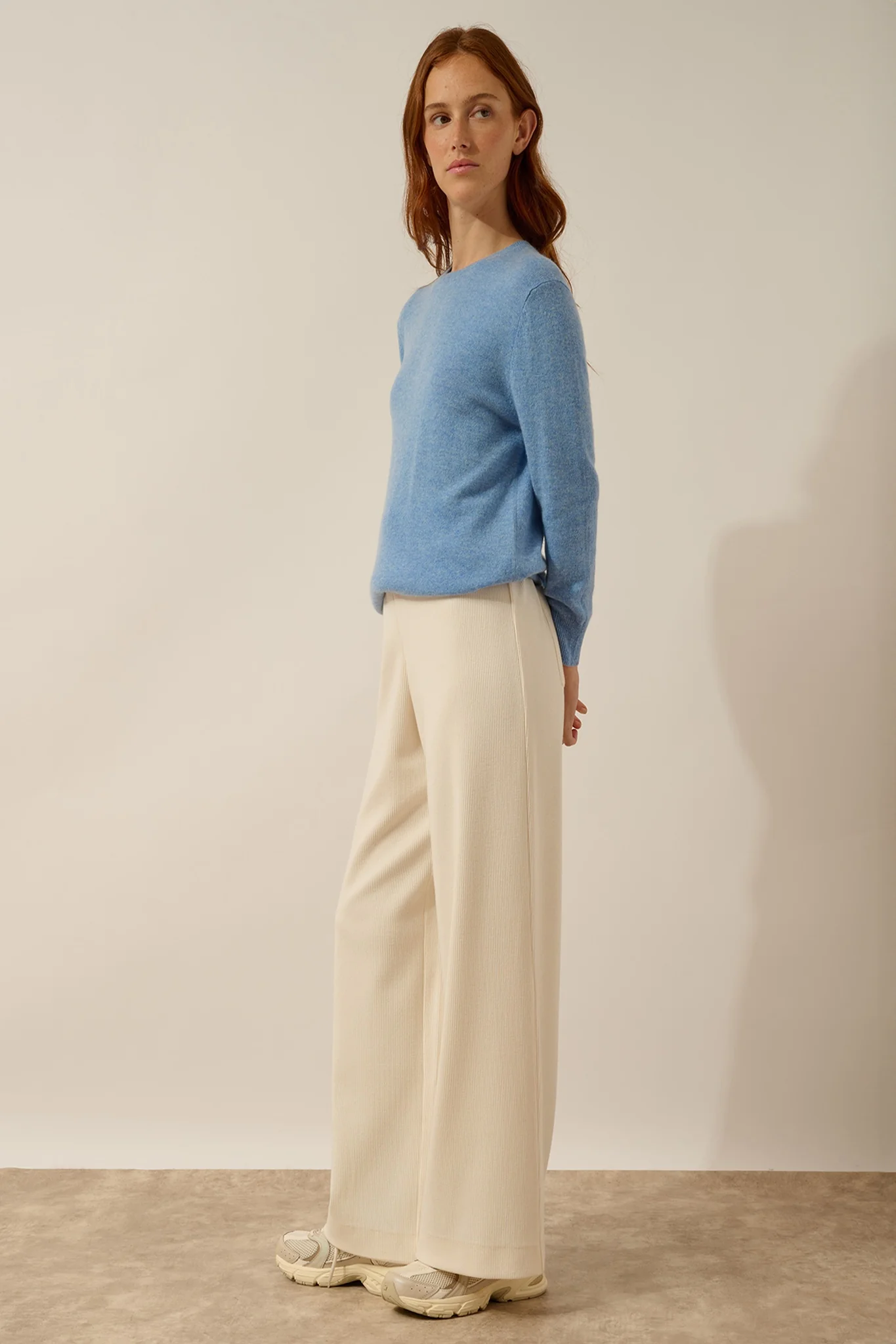 JANICE pull col rond sky – Image 5