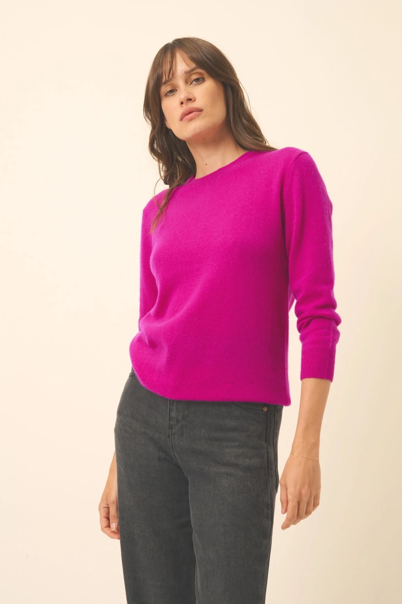 JANICE pull col rond violine - Image 4