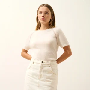 LAÏSA t-shirt col rond ivoire