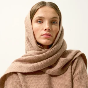 LEA écharpe 4 fils camel chiné