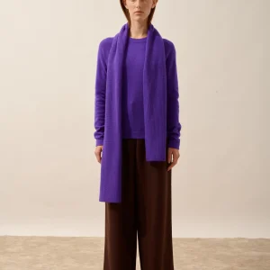 LEA écharpe 4 fils gentiane