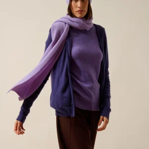 LEA écharpe 4 fils lavande