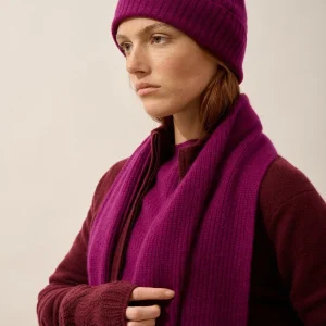 LEA écharpe 4 fils prune