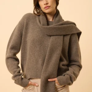 LEA écharpe taupe chiné
