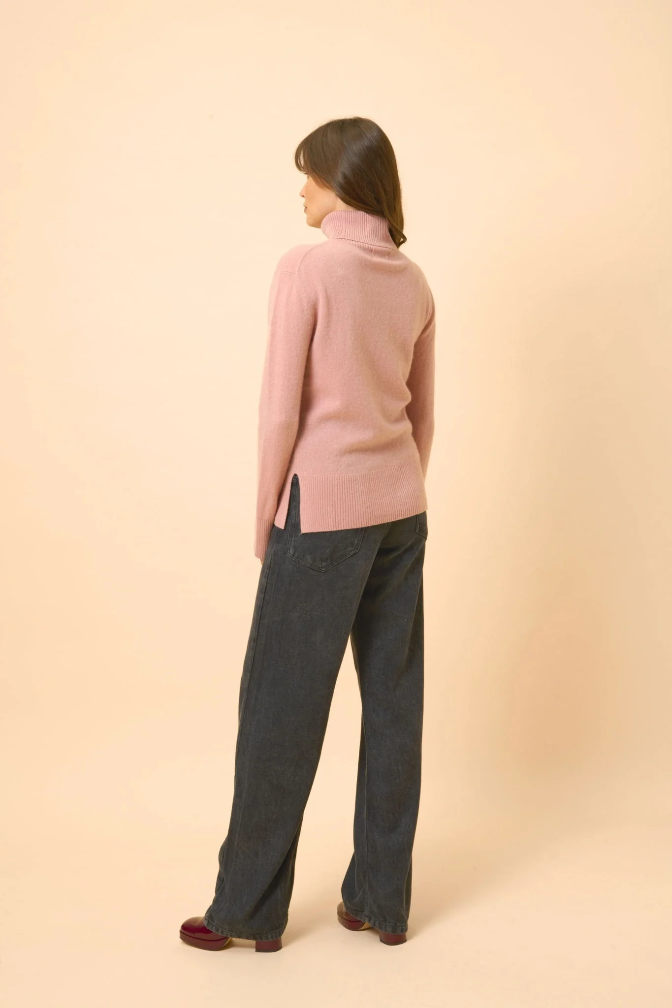 LEXIE pull col roulé bois de rose - Image 5