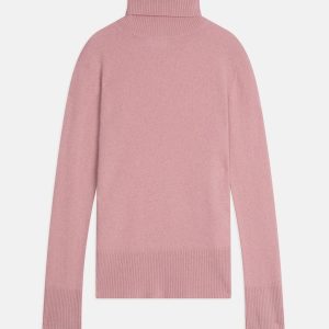 LEXIE pull col roulé bois de rose