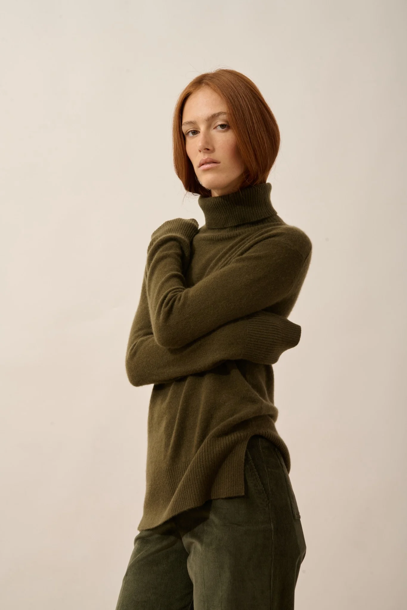 LEXIE pull col roulé chatain - Image 7