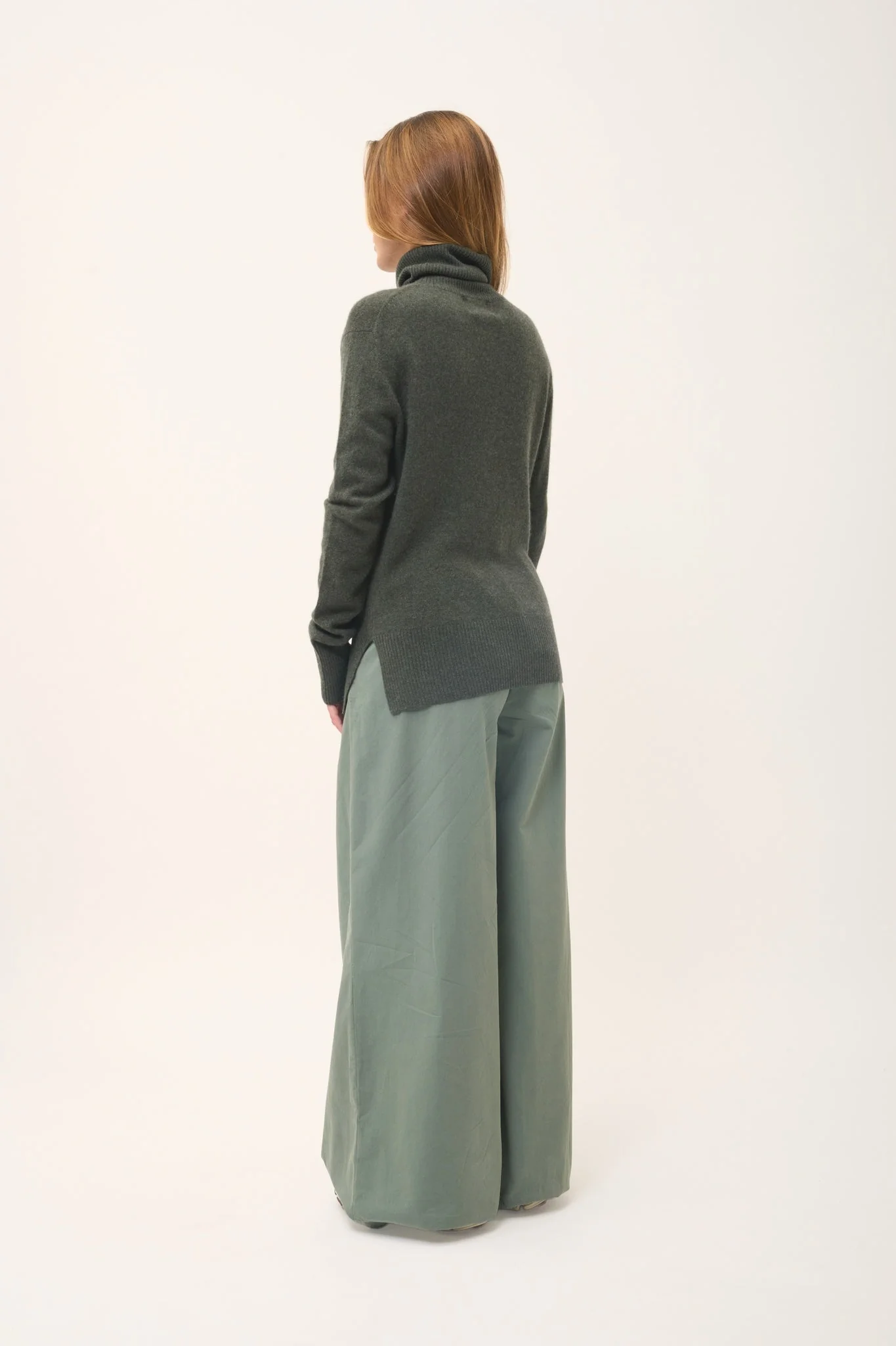 LEXIE pull col roulé kaki chiné - Image 6