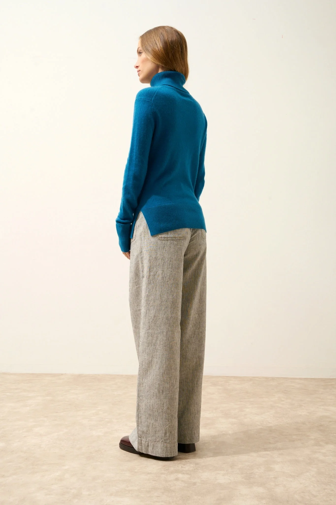 LEXIE pull col roulé paon - Image 4