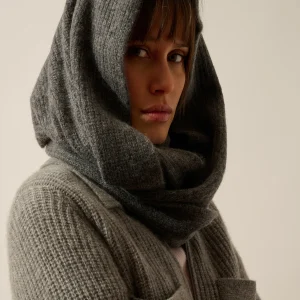 MARINA tour de cou 4 fils anthracite chiné