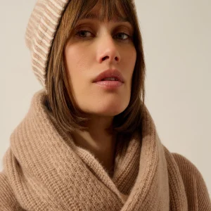 MARINA tour de cou 4 fils camel chiné