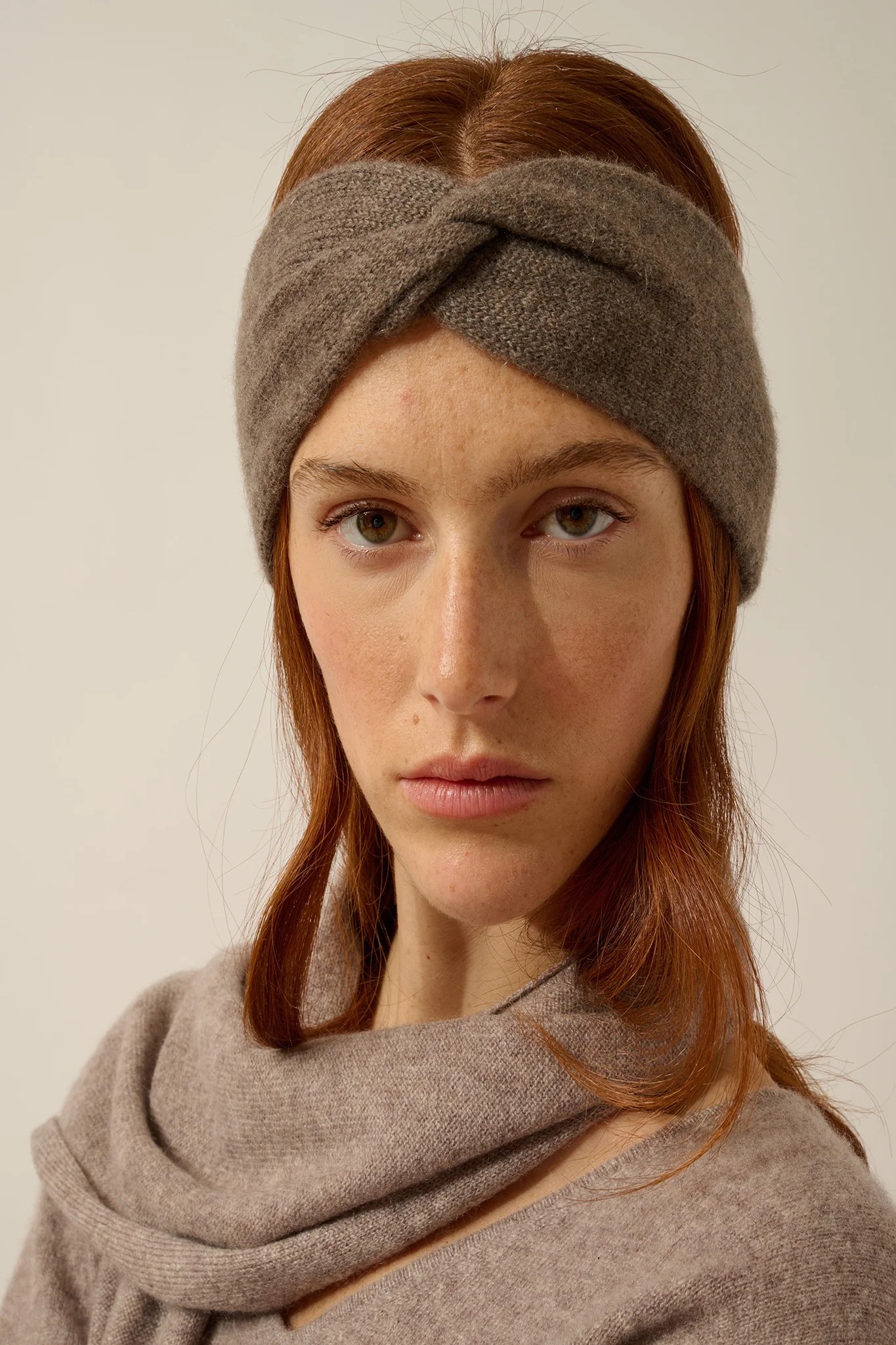 NAMAD bandeau 4 fils taupe chiné