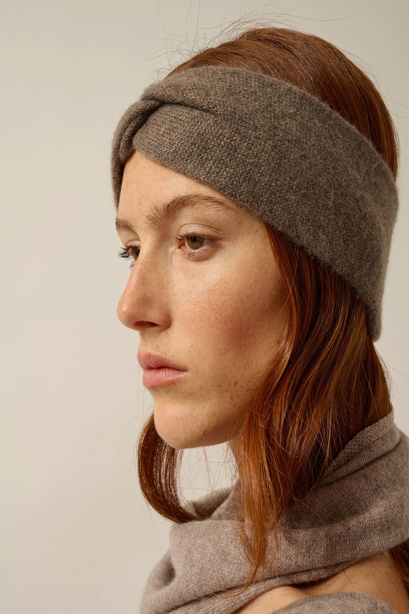NAMAD bandeau 4 fils taupe chiné - Image 3