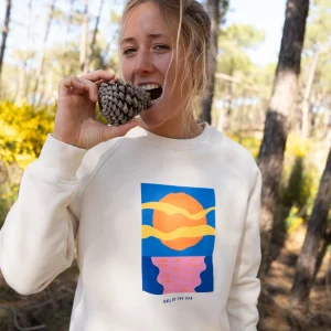 ARTY Sweat raglan beige femme