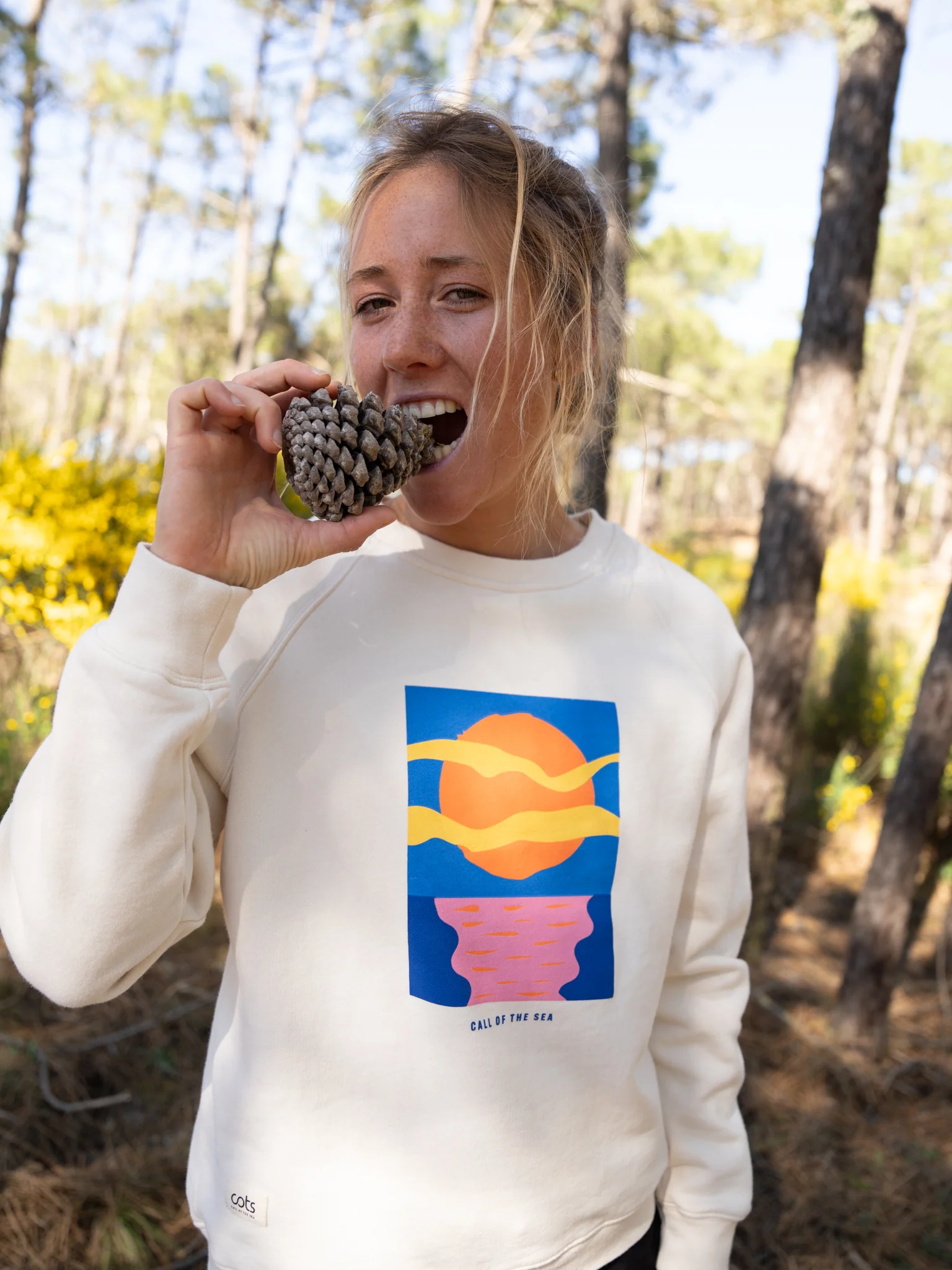 ARTY Sweat raglan beige femme