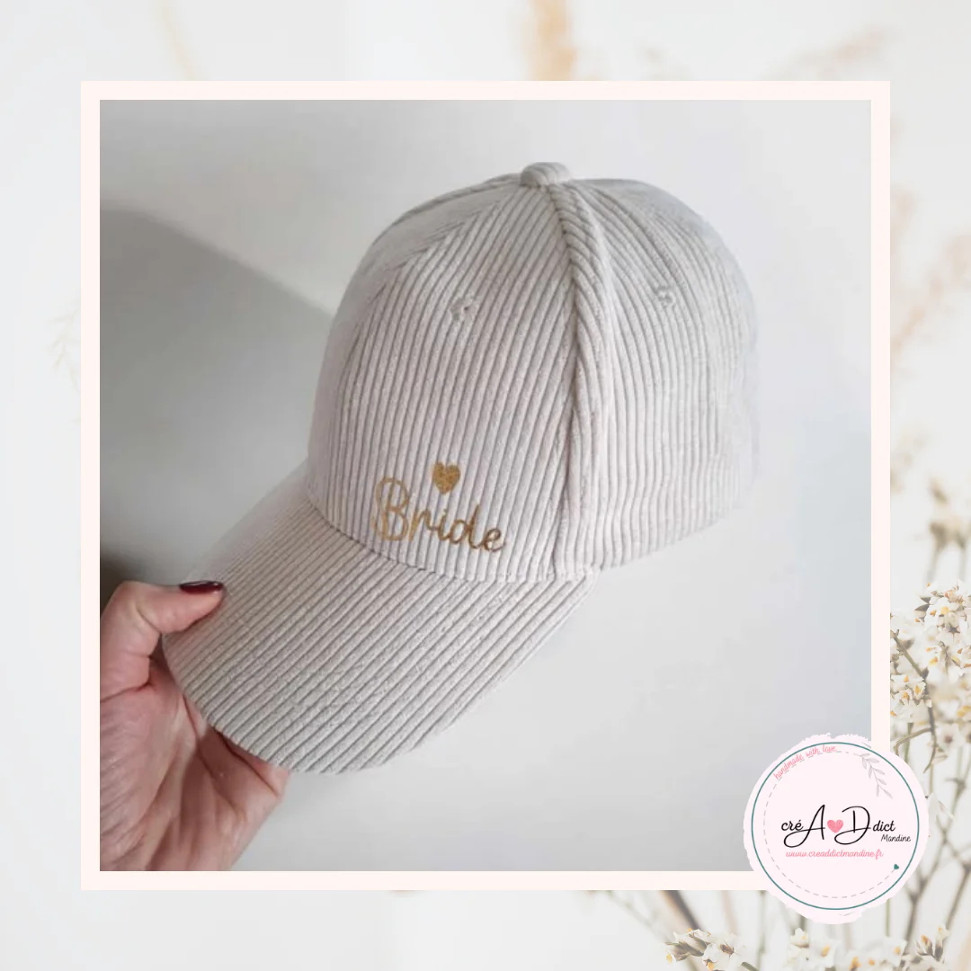 CASQUETTE PERSONNALISÉE velours - Image 6