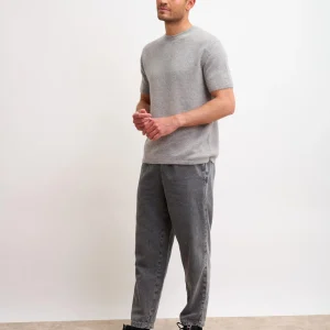 REBEKA t-shirt col rond nuage chiné