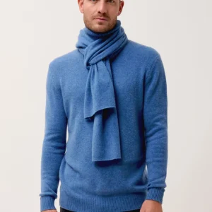 SPENCER écharpe bleu denim