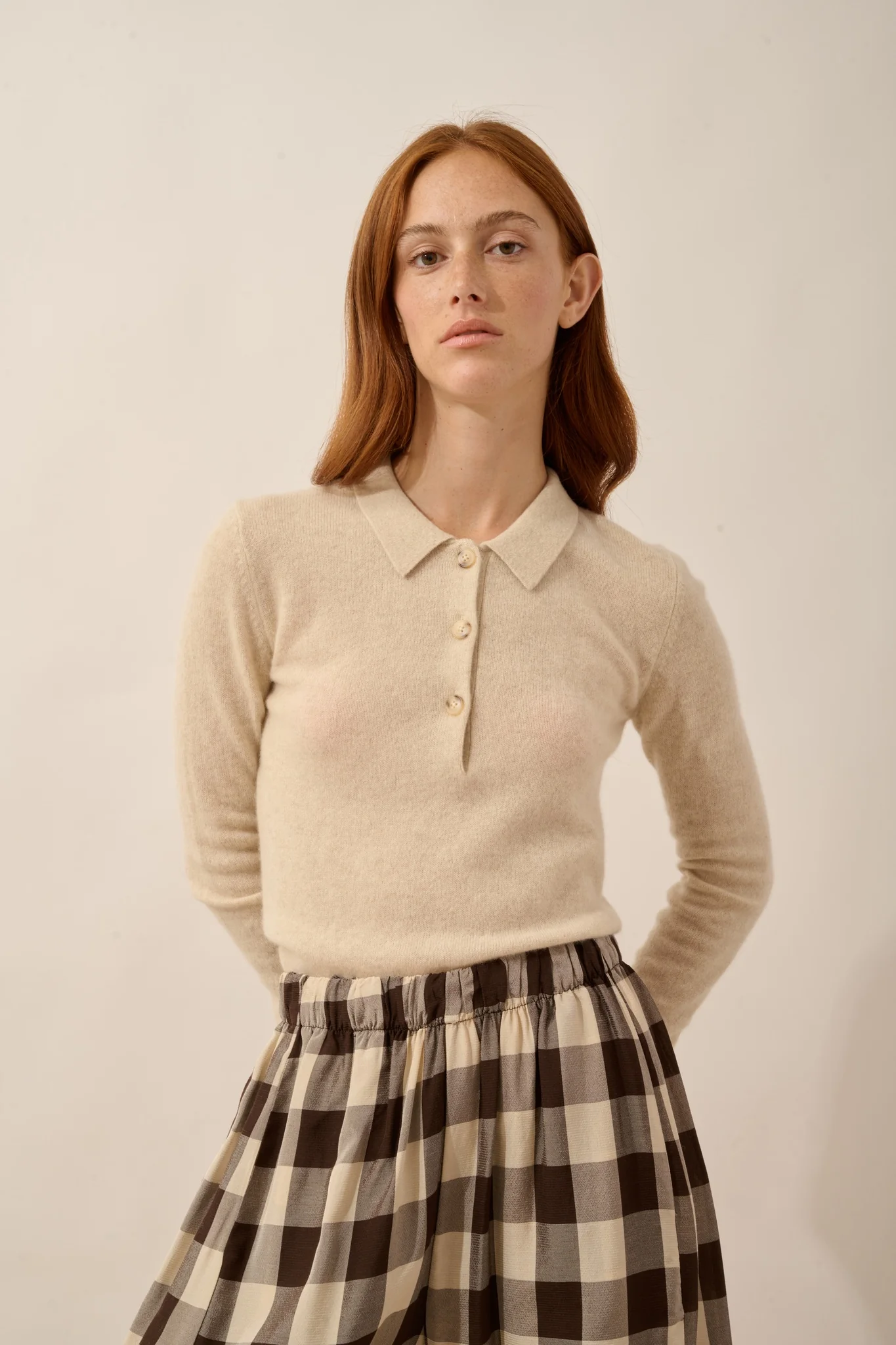 VIOLETTE polo avoine