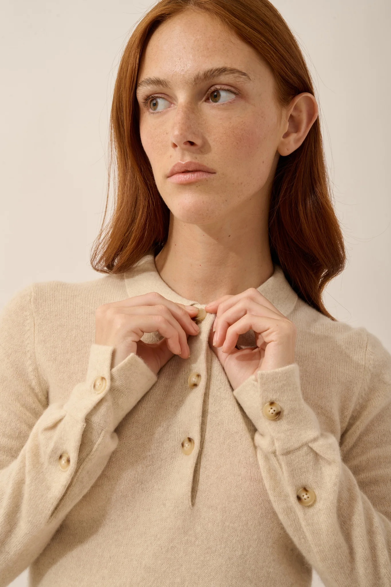 VIOLETTE polo avoine – Image 3