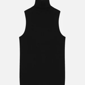 VIOLET pull col roulé noir