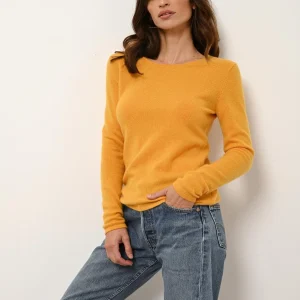 VIVIAN pull col rond curcuma