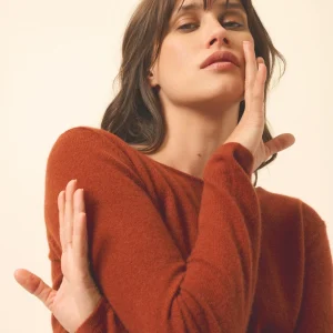 VIVIAN pull col rond écureuil