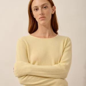 VIVIAN pull col rond limonade