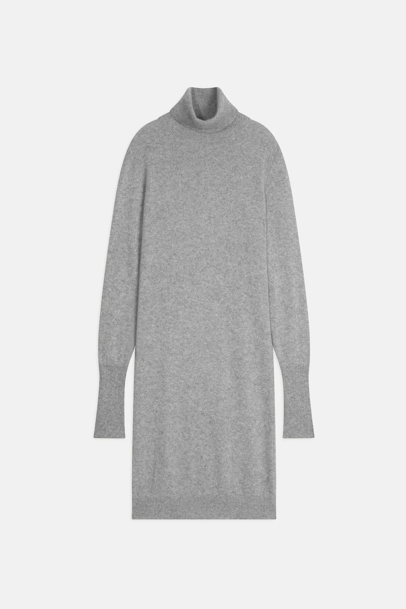 ZOELA robe col roulé gris souris chiné – Image 8