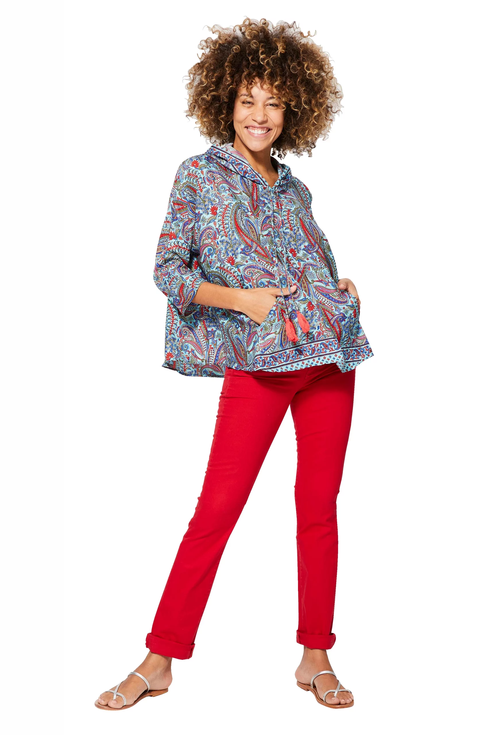 Blouse à capuche Bohème – TIP0053A – Image 2